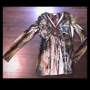 green•Small Long Sleeve•animal print  • oneworld